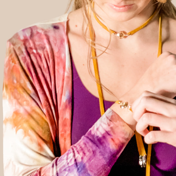 Soleil Convertible Choker/Lariat/Necklace/5xWrap Bracelet