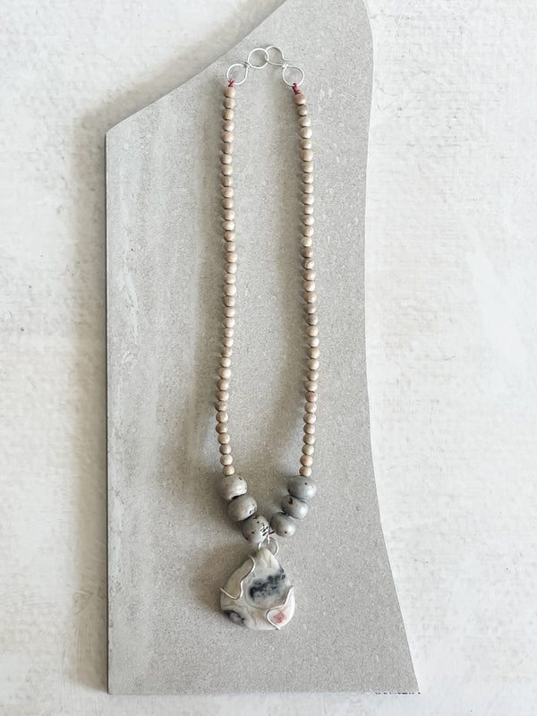 Crazy Lace Agate Necklace No.1