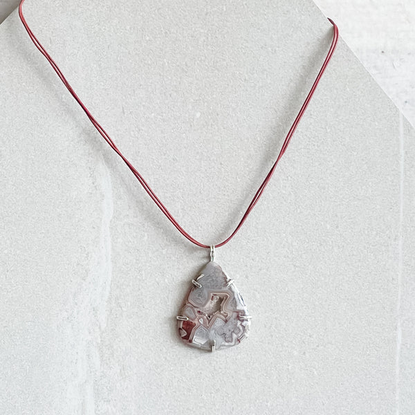 Crazy Lace Agate Necklace No.5