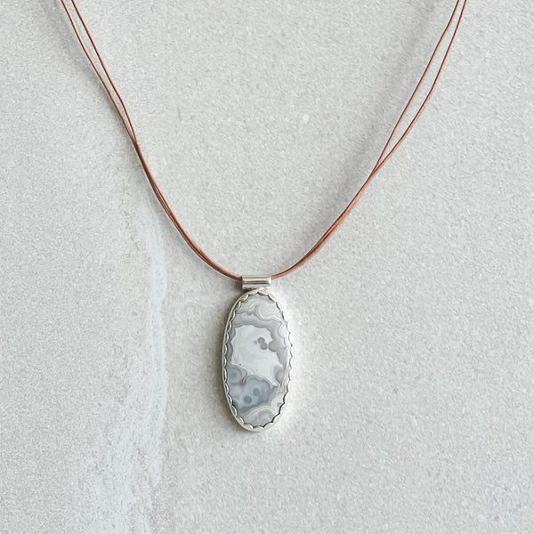 Crazy Lace Agate Necklace No.6