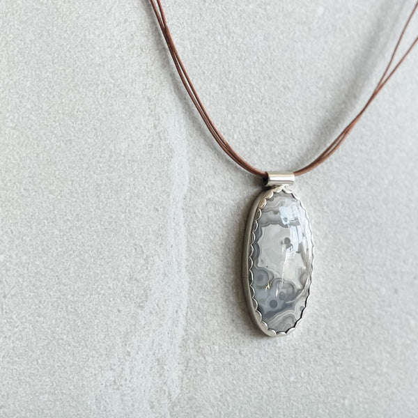 Crazy Lace Agate Necklace No.6