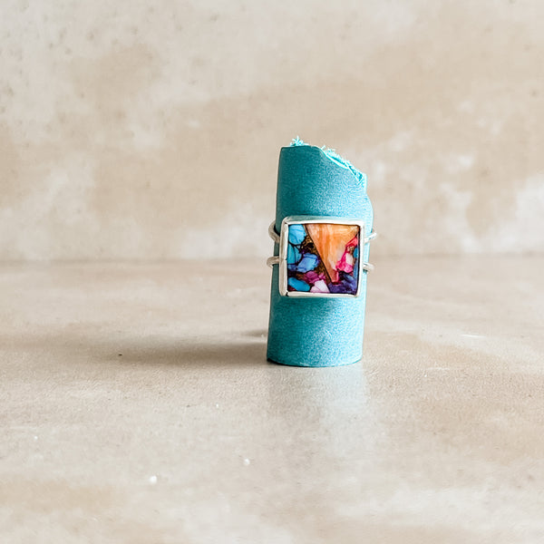 Adjustable Sunset Turquoise Ring No.9