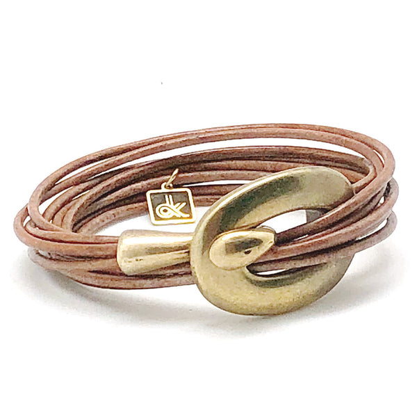 Playing Hooky Bracelet |  Whiskey Brown