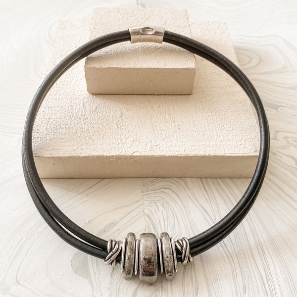 Storm Leather Necklace